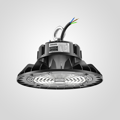 200W LED High Bay Light com RAL 9017 Negro