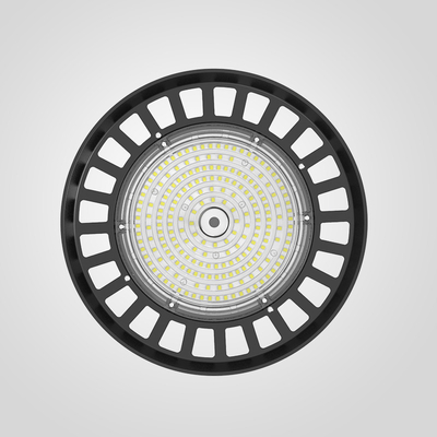 Lâmpada LED de alta eficiência de 160lm/w para zonas de tecto elevado em RAL 9017 Preto